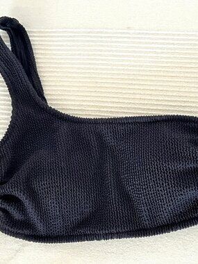 short top bralette crop top black camisole Bizzbee XS new